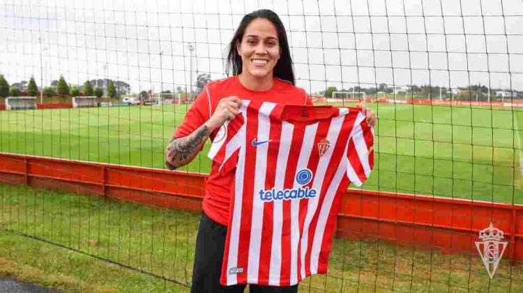 Marcela Restrepo: debut y golazo con el Real Sporting