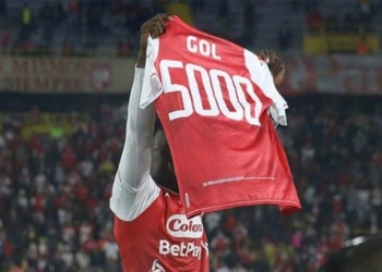 José Ortiz y el gol 5000 de Independiente Santa Fe