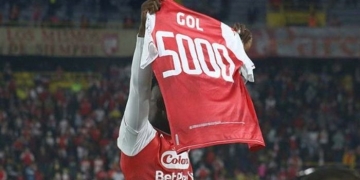 José Ortiz y el gol 5000 de Independiente Santa Fe