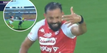 Apareció el VAR en El Campín y segundo gol para Matías Mier con Santa Fe