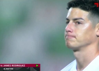 James Rodríguez reapareció en Catar y salvó de la derrota a Al Rayyan
