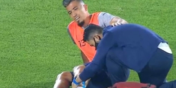 ¿¡Qué le pasó a Fernando Uribe en el calentamiento en el Campín!?