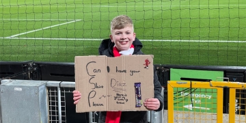 ¡El tipo de mensajes que empiezan a verse en Anfield para Luis Díaz!