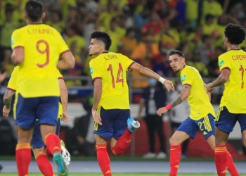 Colombia en la tabla de posiciones de la Eliminatoria