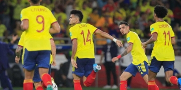 Colombia en la tabla de posiciones de la Eliminatoria