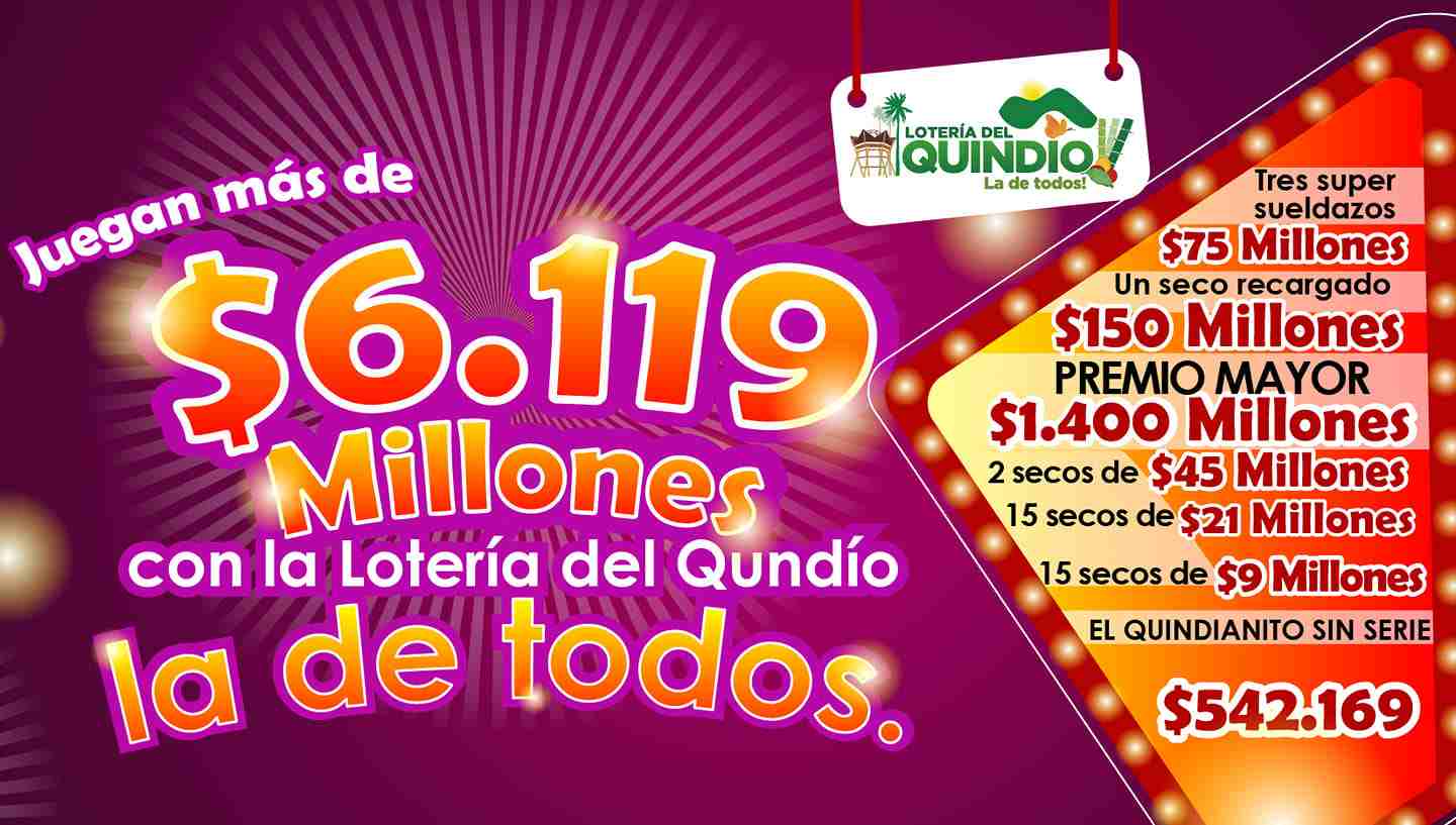 Resultado sorteo Lotería del Quindío, 24 de marzo 2022