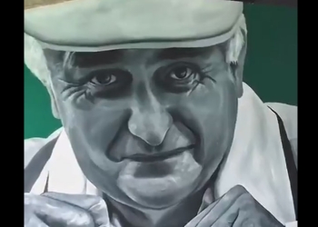 ¡El mural del Pecoso Castro en el estadio Deportivo Cali!