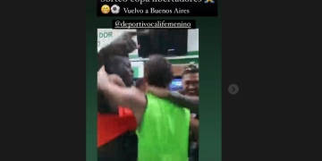 Libertadores: Jugadores del Cali festejan por el grupo que les tocó
