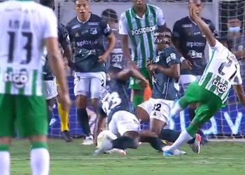 ¿Qué pasó en el área de Deportivo Cali? Pitaron penalti
