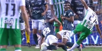 ¿Qué pasó en el área de Deportivo Cali? Pitaron penalti
