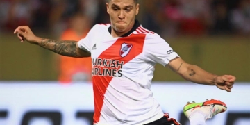 Cuarto gol de Juanfer en su regreso a River