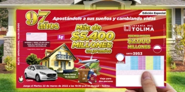 Resultado del sorteo Lotería del Tolima, 22 de marzo de 2022