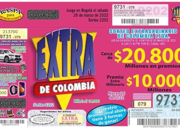 Sorteo Extraordinario de Colombia: Resultado 26 de marzo del 2022