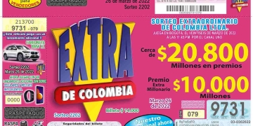 Sorteo Extraordinario de Colombia: Resultado 26 de marzo del 2022