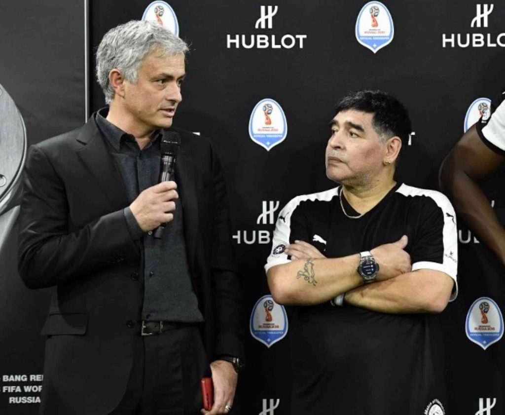 El homenaje de Mourinho para Diego Maradona