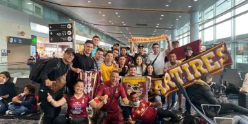 Deportes Tolima: los hinchas y su banderazo en Ecuador