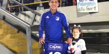 Daniel Ruiz cumplió su promesa a una pequeña hincha de Millos