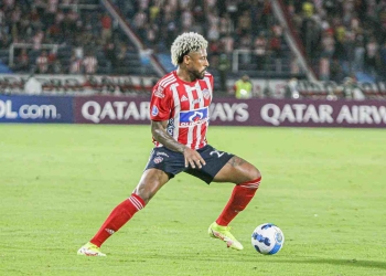 Omar Albornoz y su primer gol internacional