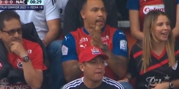 Felipe Pardo, un hincha más del DIM en el Polideportivo Sur