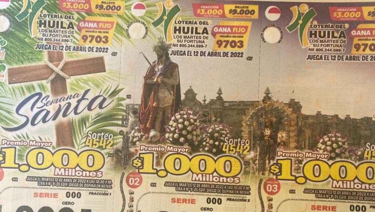 Resultado sorteo de la Lotería del Huila, 12 de abril del 2022