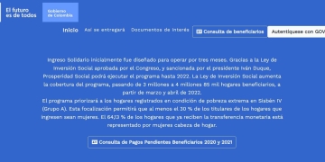 Link del Ingreso Solidario para consultar pagos pendientes