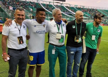 La foto de Fabra antes de enfrentar a Deportivo Cali