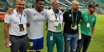 La foto de Fabra antes de enfrentar a Deportivo Cali