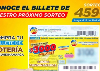 Lotería de Cundinamarca. Resultado, premio mayor y sorteo 18 de abril 2022