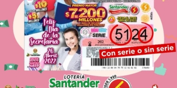 Lotería de Santander, resultado 29 de abril 2022
