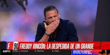 Reacción en vivo de Córdoba y Valenciano por la muerte de Freddy Rincón