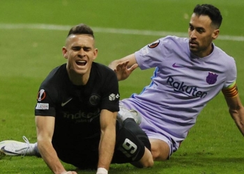 ¿Qué dijo Busquets de la polémica jugada que tuvo con Santos Borré?