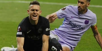 ¿Qué dijo Busquets de la polémica jugada que tuvo con Santos Borré?