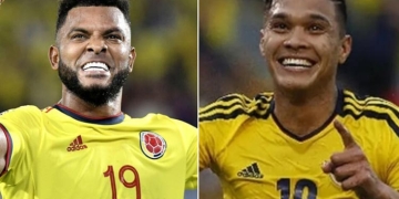 Teo Gutiérrez y Miguel Borja en la Eliminatoria. ¿Cómo les fue?