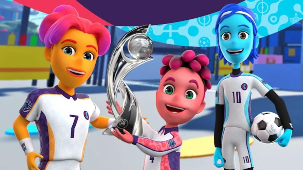 UEFA y el metaverso para presentar las mascotas femeninas de la Eurocopa 2022