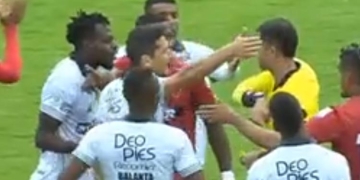 Miguel Nazarit en Deportivo Cali: cuarto partido y expulsión