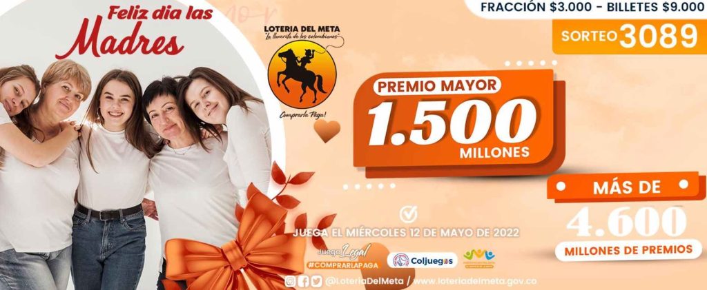 Resultado sorteo Lotería del Meta. 11 de mayo del 2022