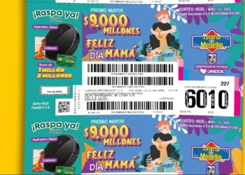 Lotería de Medellín, resultado sorteo 13 de mayo 2022