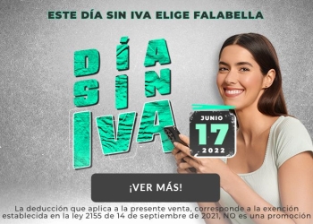 Día sin IVA del 17 de junio de 2022: Horarios en tiendas Falabella