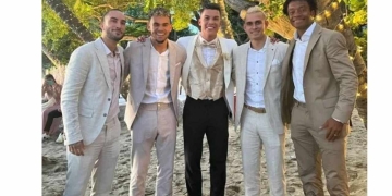 El jugador de Millonarios que fue a la boda de Mateus Uribe