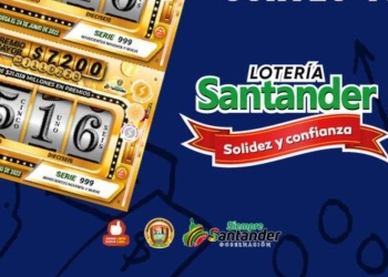 Resultado sorteo Lotería de Santander, 24 de junio 2022