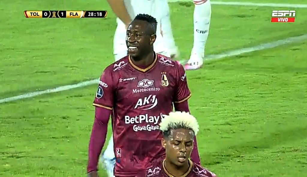 ¿Cómo no entró? Increíble la que desperdició Tolima ante Flamengo