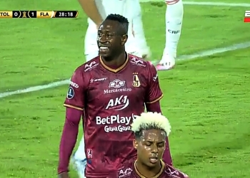 ¿Cómo no entró? Increíble la que desperdició Tolima ante Flamengo