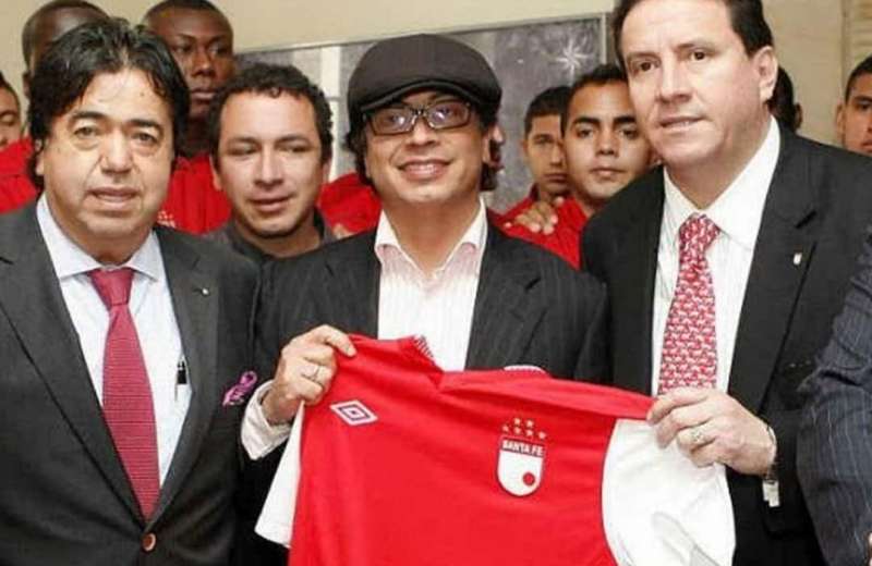 Gustavo Petro, hincha de Independiente Santa Fe