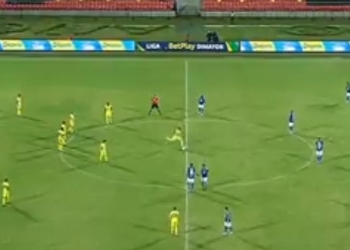 ¡Uy, Dayro! Del intento de mitad de cancha a la pirueta para marcarle a Millonarios