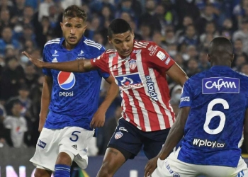 Gabriel Fuentes y la fea lesión de rodilla que lo sacó del partido ante Millonarios