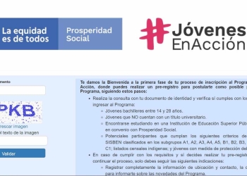 Link para el proceso de inscripción, Jóvenes en Acción 2022
