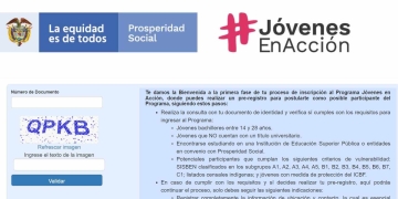 Link para el proceso de inscripción, Jóvenes en Acción 2022