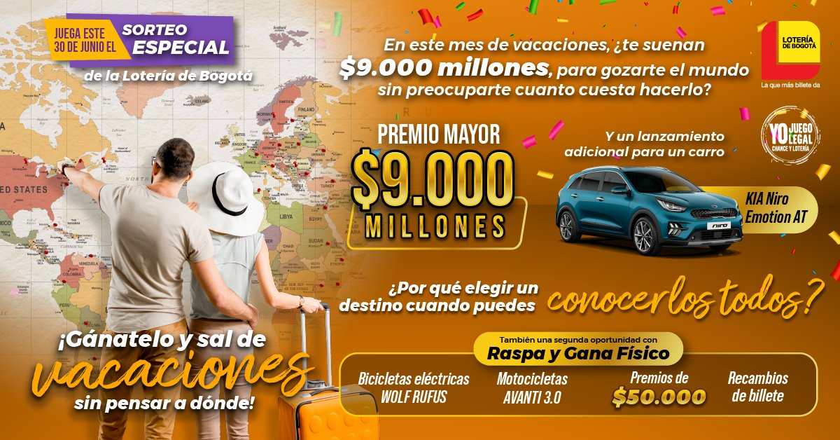 Lotería de Bogotá, resultado sorteo del 30 de junio 2022