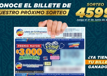 Resultado sorteo Lotería de Cundinamarca, 21 de junio 2022
