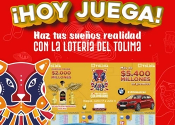 Resultado sorteo Lotería del Tolima, 21 de junio 2022